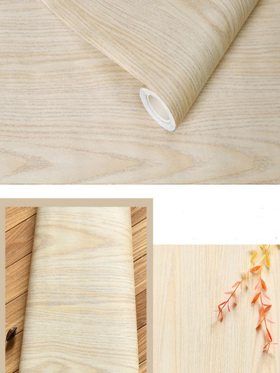 1 tờ Giấy dán tường họa tiết gỗ, Cuộn keo dán tường PVC chống thấm nước hiện đại dùng để trang trí nhà cửa, Miếng dán tường cải tạo, Tấm ốp tường lột, Giấy dán tường, Giấy dán tường, Vật phẩm trang trí mùa xuân Làm mới ngôi nhà của bạn, Miếng dán trang trí Rama