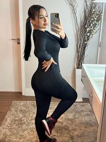 Women Jumpsuits - màu đen - Xem 2