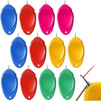 12 piezas/set Enhebrador de agujas mini hilo simple de plástico mini para de coser