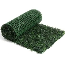 1入組塑料人造草，牆板樹籬綠化，防紫外線綠色裝飾隱私圍欄， - 綠色 - 查看 11