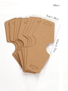 50 pezzi/set casual Gioielli Scheda di visualizzazione per donne per Gioielli organizzazione - Castano - Visualizzare 2