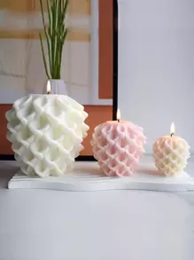 喇叭花花朵設計蠟燭模具幾何花球支柱蠟燭矽膠模具獨特形狀模具工藝品家庭裝飾禮物 - 彩色 - 查看 1