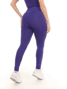 Women Sports Leggings - Màu xanh lam - Xem 2