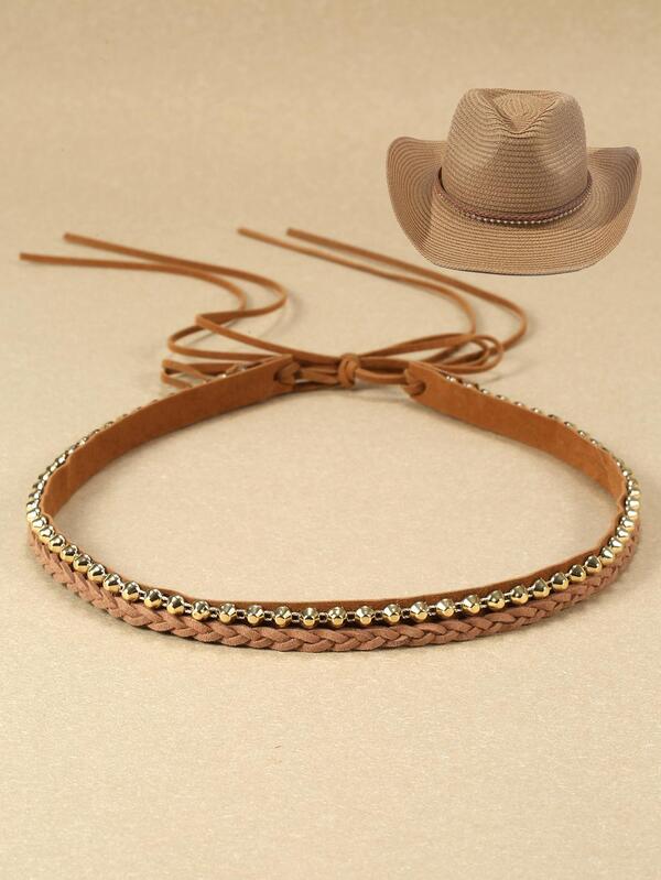 1PC DIY Fedora Belt Accessories Straw Hat Men's Women's Hats Accessories Belts Belt Buckles Outdoor Decoration Fashion