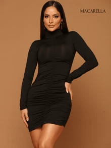 Women Dresses - Black - View 3