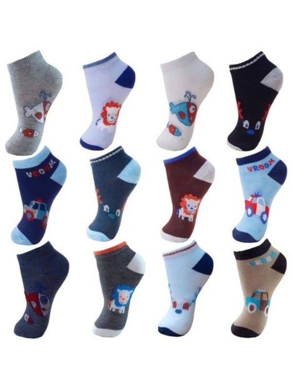 Kit 6 Pares de Meias Infantil MMC Sortida Menino Cano Curto
