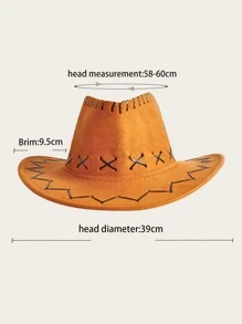 1頂女士夏季波希米亞牛仔帽 - 黃色 - 查看 5