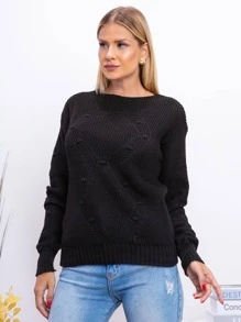 Women Sweaters - màu đen - Xem 1