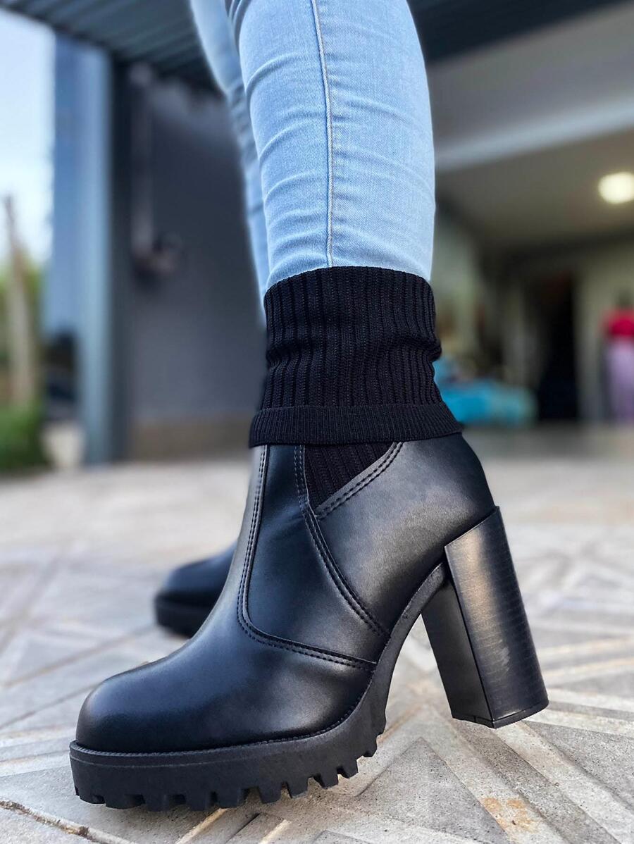 Women Fashion Boots - màu đen - Xem 1