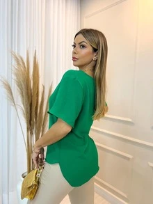 Women T-Shirts - 綠色 - 查看 2