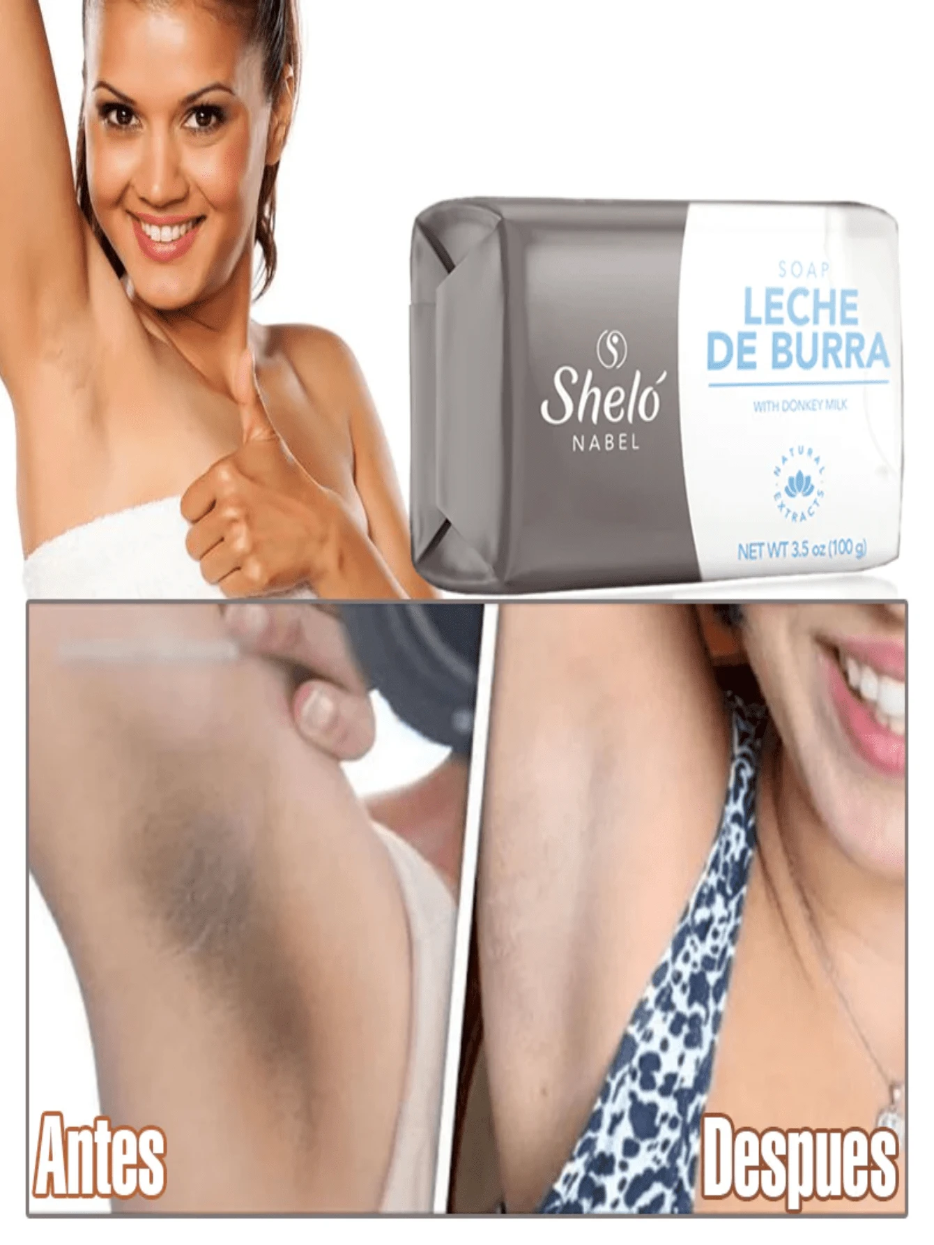 Jabón de leche de burra 100 gr - Gris Oscuro - Ver 1