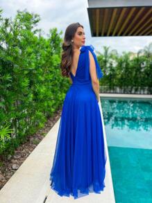 Women Dresses - Xanh đậm - Xem 2