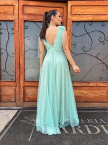 Women Dresses - 薄荷綠 - 查看 2