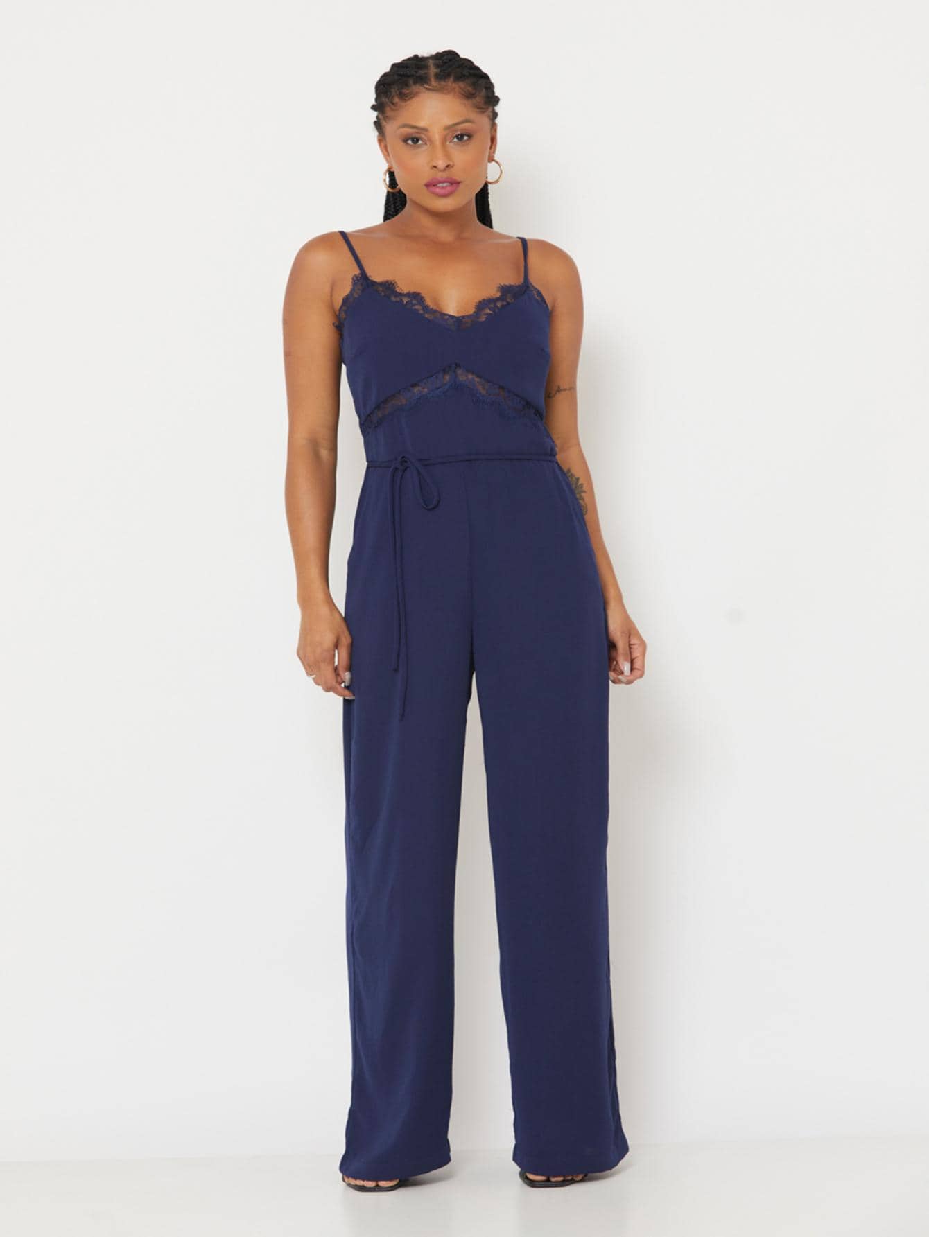 Women Jumpsuits - 藏蓝色 - 查看 1