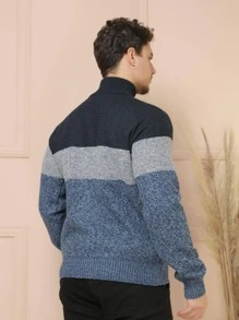 Men Cardigans - Blue - View 6