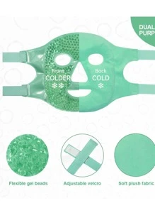Mascara Relajante Hidrogel Frio Calor - Azul menta - Ver 1