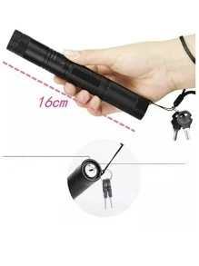 Laser Verde Apuntador Recargable Verde Mascotas - Negro - Ver 2
