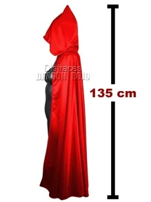 Capa Caperucita Roja Caperuza Adulto / Mujer Disfraz Halloween Mujer - Rojo - Ver 2