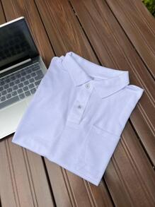 Men Polo Shirts - 白色 - 查看 3