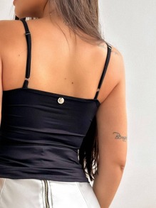 Women Tank Tops & Camis - 黑色 - 查看 2