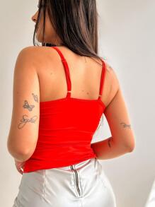 Women Tank Tops & Camis - Orange - View 2