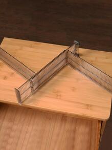 2pcs Adjustable Drawer Board, Simple Clear Drawer Storage Board For Household Room Decor Home Decor Fall Decor Bedroom Decor - Clear - View 3