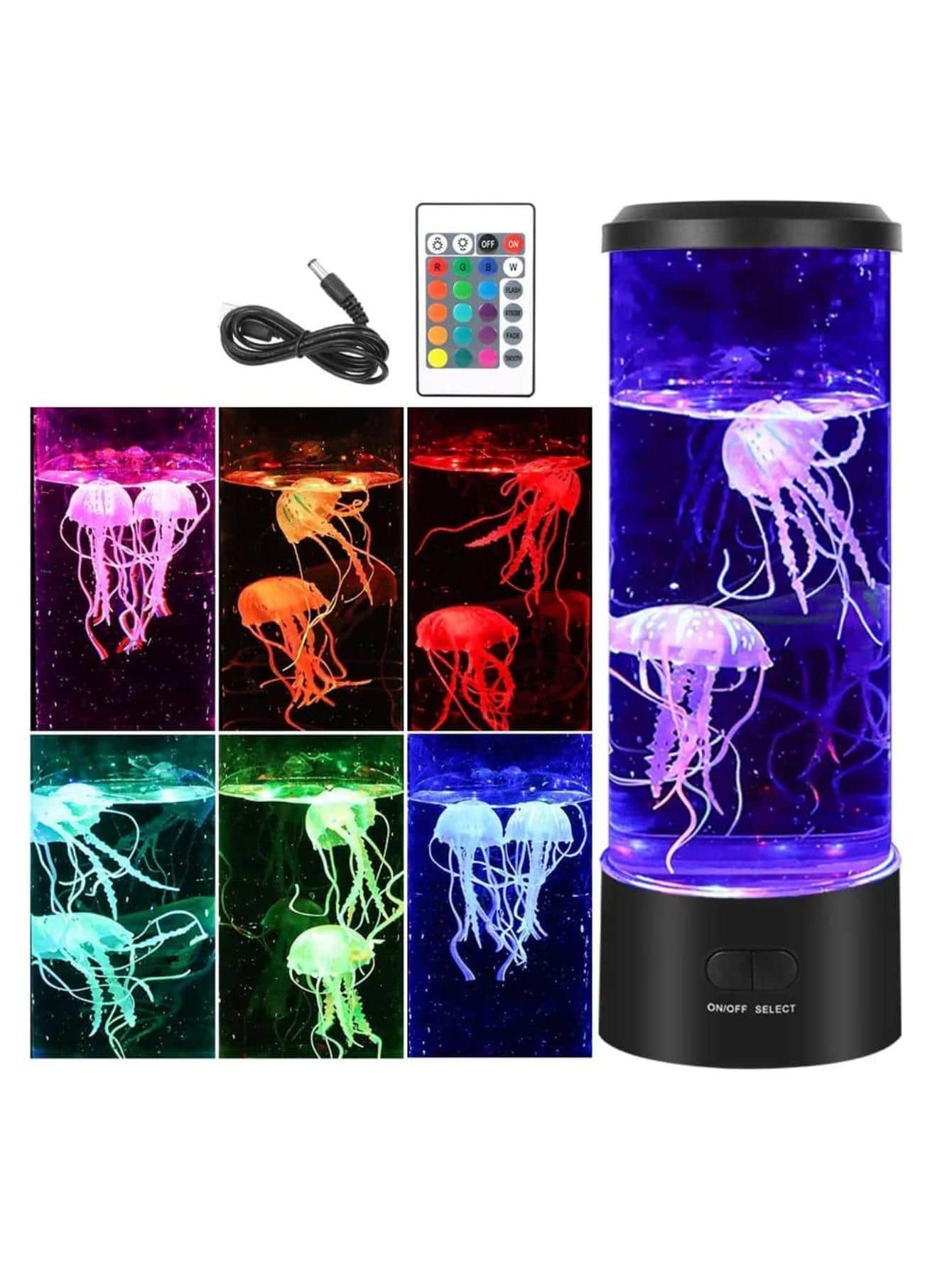 Lampara de Medusas luz led de luz nocturna - Multicolor - Ver 1