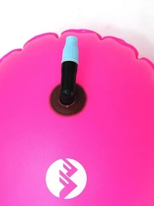 1 件玫瑰色 PVC 游泳浮标 游泳浮圈 适合公开水域游泳者 泳池浮圈 - 玫紅色 - 查看 4