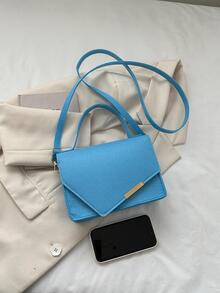 Fashion Explosive Handbag New Simple Solid Color Shoulder Crossbody Bag Women's Bag - Baby Blue - View 4