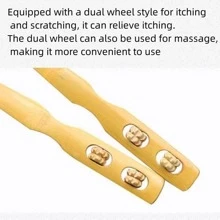 1 cái Dụng cụ gãi lưng bằng tre, dụng cụ massage cù lét màu vàng hiện đại cho gia đình - Màu vàng - Xem 5