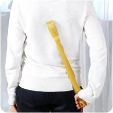 1 cái Dụng cụ gãi lưng bằng tre, dụng cụ massage cù lét màu vàng hiện đại cho gia đình - Màu vàng - Xem 1