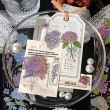 3pcs Flower Pattern Sticker, Creative Multi-purpose Decorative Sticker For Hand Account Decoration - Black - View 3