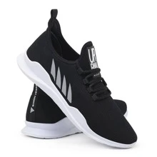 Men Sneakers - 黑與白 - 查看 5