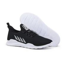 Men Sneakers - 黑與白 - 查看 4