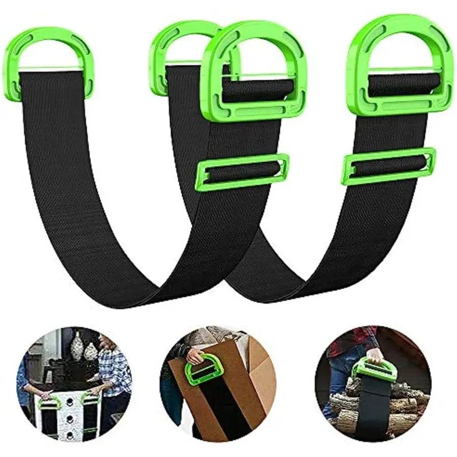 1pc Polyamide Adjustable Lifting Moving Shoulder Strap, Minimalist Removable Shoulder Strap For Household - Green - View 1