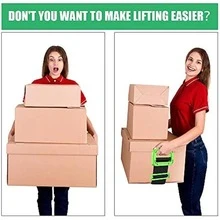 1pc Polyamide Adjustable Lifting Moving Shoulder Strap, Minimalist Removable Shoulder Strap For Household - Green - View 4