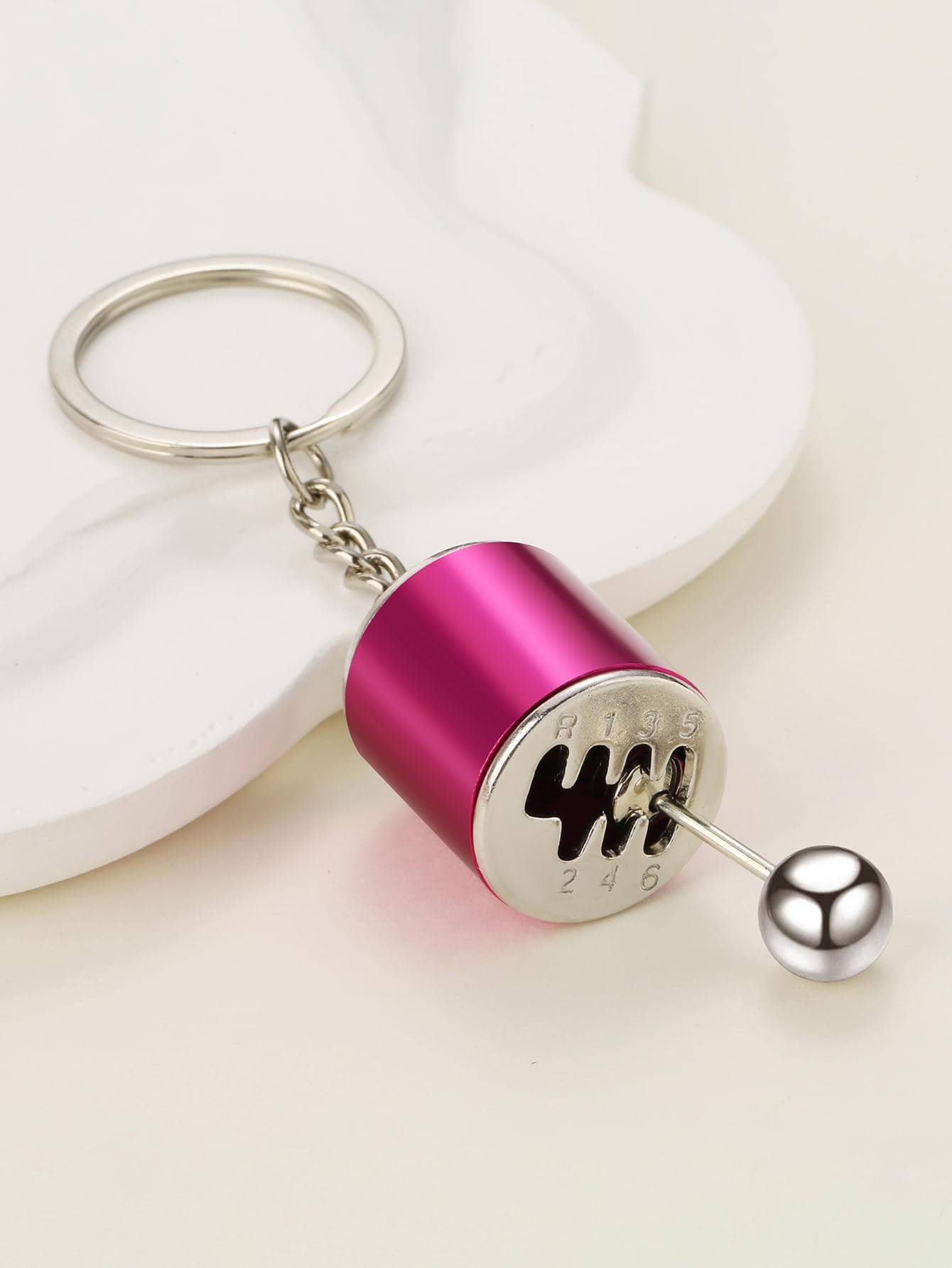Llavero de coche accesorio - Rosa Fucsia - Ver 1