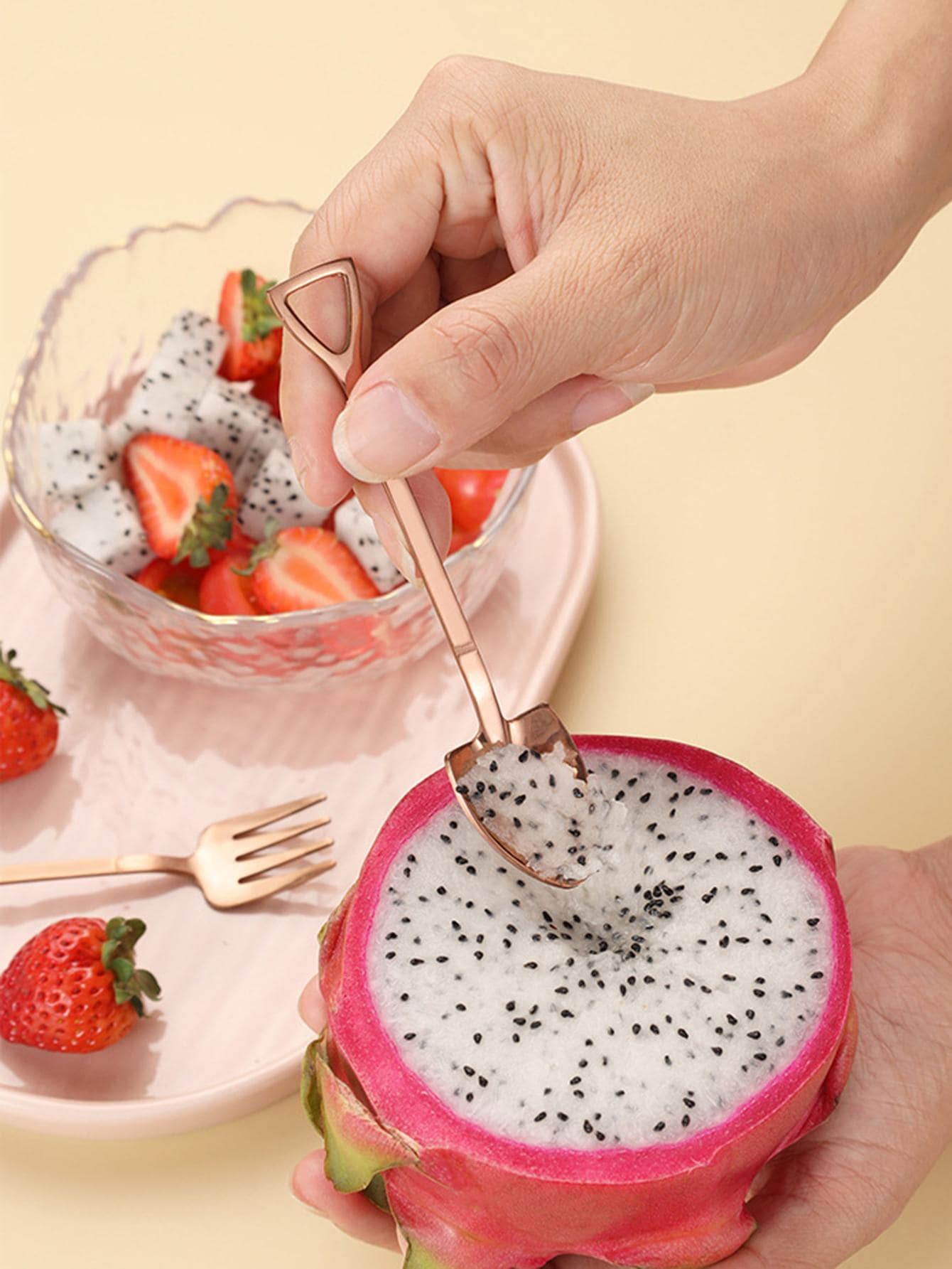 3/9pcs Stainless Steel Shovel, Dessert Fork, Ice Cream Scoop