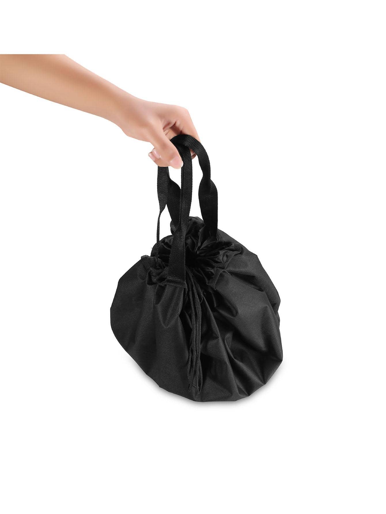 1pc 90CM Solid Polyamide Storage Bag - Black - View 1