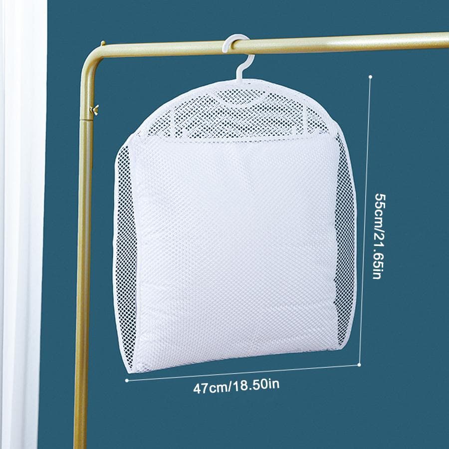 1pc Polyester Mesh Pillow Drying Net, Modern White Pillow Drying Net For Home - White - View 1