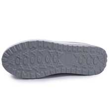 Womens Wedge Toning Rocker Shoes Fashion Loafers Slip Ons - Grey - View 6