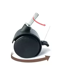 YUQING.FC. Closet Clothesline Clothes Rack Double Clothes Rack With Wheels BOSSCO - Black - View 3