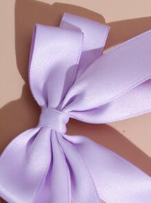 1 buc agrafă de păr cu panglică strălucitoare pentru femei, potrivită pentru purtare zilnică, călătorii, petrecere, festival, drăguțe agrafe de Ziua Îndrăgostiților, gheare de păr, agrafe de păr, lucruri școlare, elegante, facultate, funde, accesorii de păr - Mov Mov - Vizualizare 5