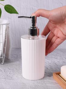 1 件/2 件豪华亚克力可再填充皂液器，适用于洗手液或洗发水，完美的条纹设计，适用于浴室和厨房装饰家居浴室装饰秋季装饰返校 - 白色 - 查看 2