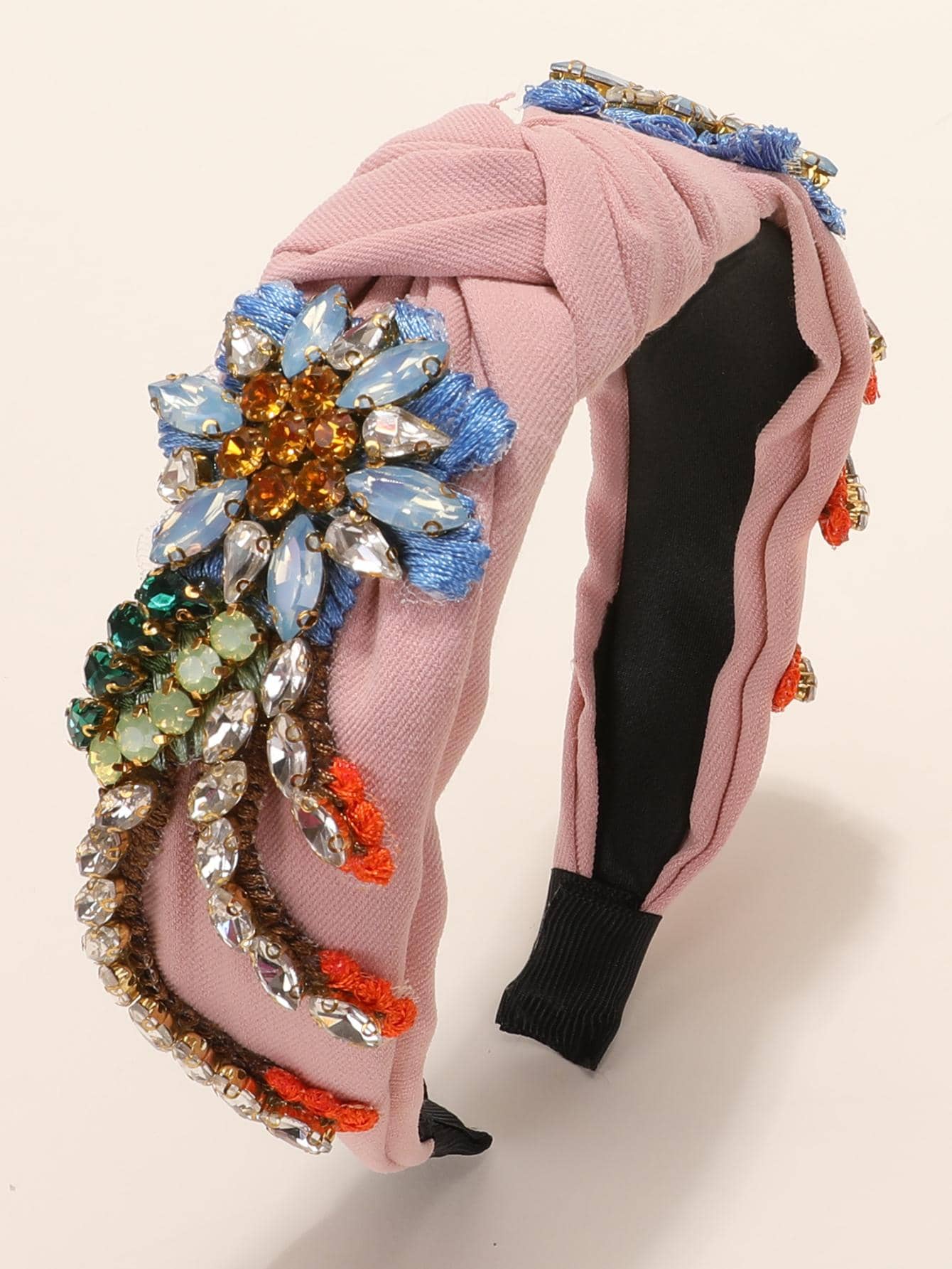 Rhinestone Flower Decor Headband | SHEIN USA