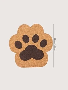 1入組爪形設計杯墊，可愛木質防滑家用桌墊 - 彩色 - 查看 2