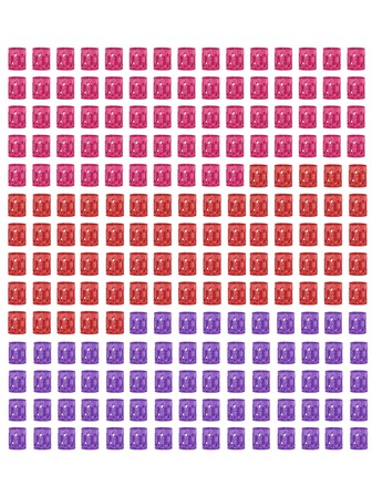 Cecillia WIG 210 件女士兒童髮辮配件。帶有大空心孔的新型黑色編織環。髮扣、髮帶、髮夾、辮子袖口