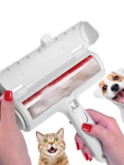 Pet Hair Remover Roller - Dog & Cat Fur Remover With Self-Cleaning Base - Efficient Animal Hair Removal Tool - Perfect For Furni