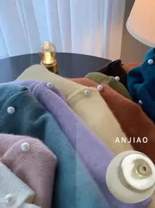 10 szt. Sztuczne perły, guziki do szycia DIY, nowoczesne guziki ABS do szycia
