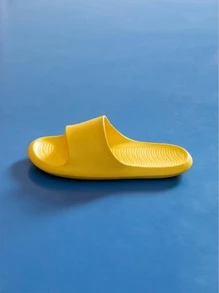 浴室防滑拖鞋女夏季家居eva柔軟極簡居家鞋 - 黃色 - 查看 7